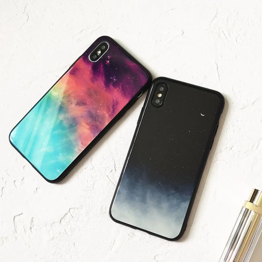 KISSCASE Tempered Glass Space Case For Huawei P Smart 2019 Mate 20 P30 P20 Lite Pro Starry Sky Cover Honor 8X V10 |