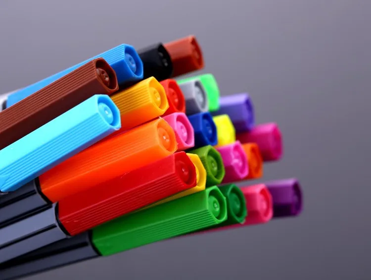 2017 Popular 0.4mm Fineliner Color art Marker Pens 24 Assorted Colours Fine Superfine For Hook Fiber Pen Material Non-toxic | Канцтовары
