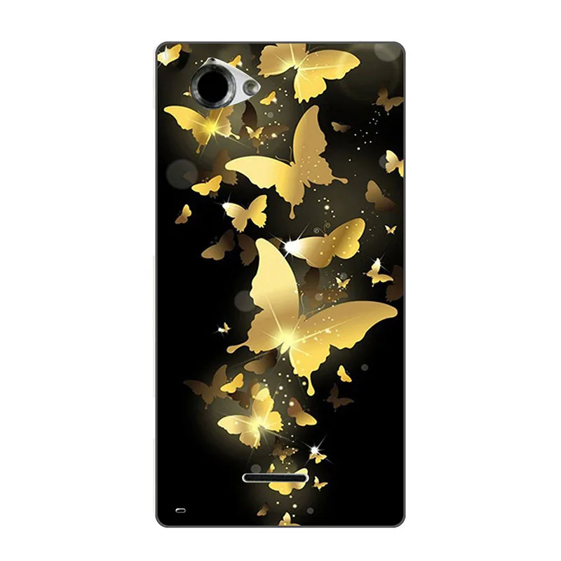 Чехол для телефона с цветочным принтом Sony Xperia L S36H C2105 чехлы сотовых телефонов