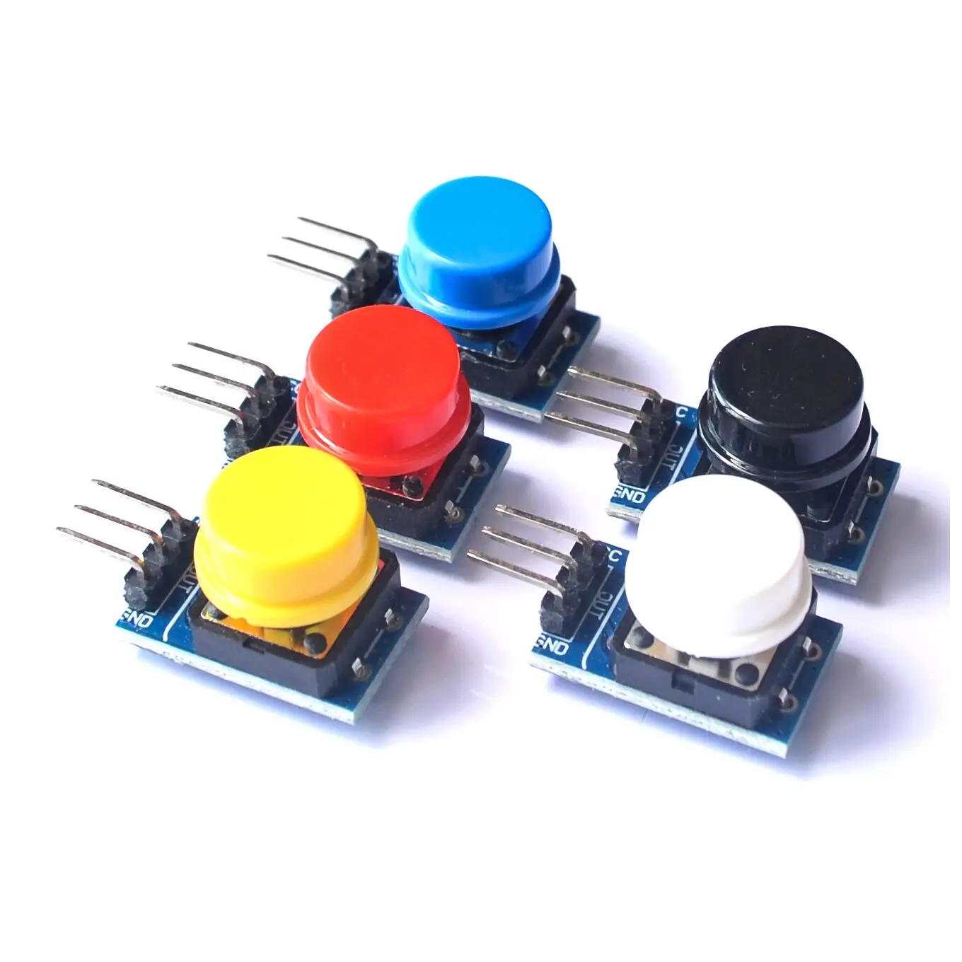 Фото Большой кнопочный модуль светильник сенсорным выключателем 12 х12 мм 5 шт. для arduino