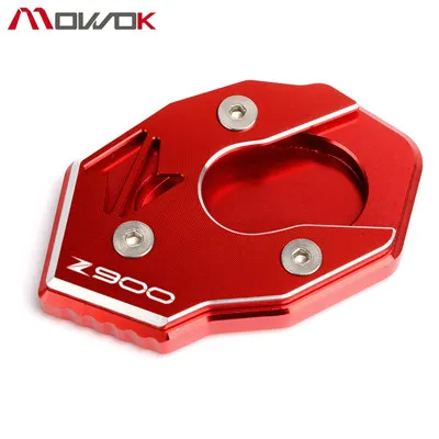 Z900 red Новое поступление для Kawasaki Z650 Z 650 Z900 Z900RS зеленый мотоцикл CNC боковая подставка пластина увеличитель подставка расширение - Цвет: Z900 red