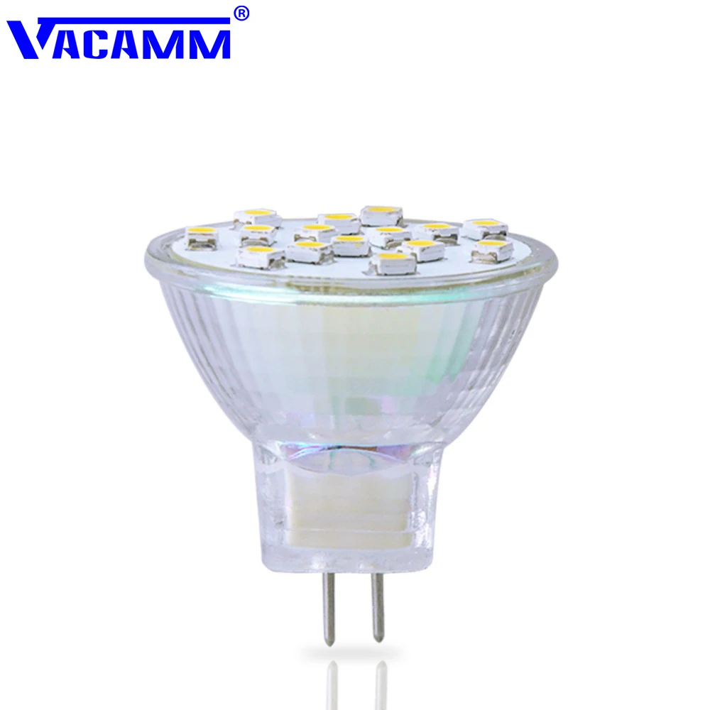 Светодиодная лампа MR11 SMD 2835 точечный светильник теплый белый свет 15 светодиодов 12