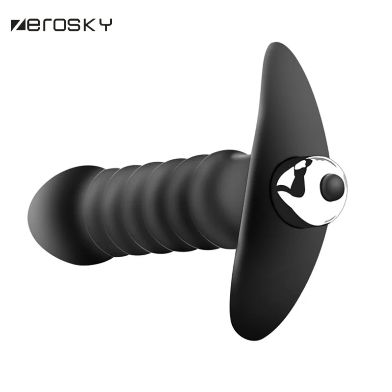 Силиконовый вибрационный фаллоимитатор Zerosky Анальная пробка секс-игрушки для