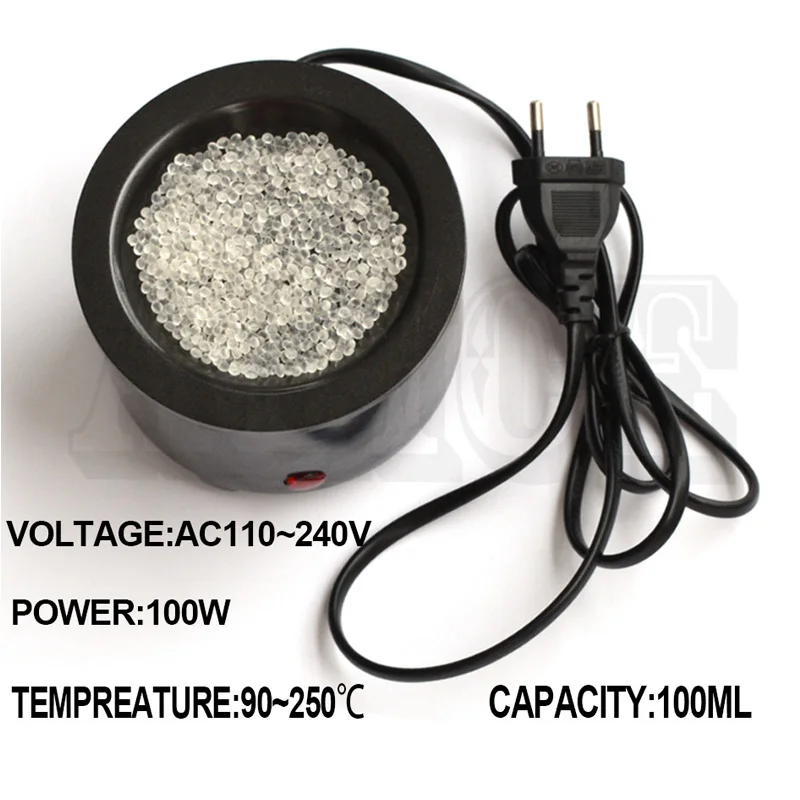 

Hot Glue Pot 100W Plastic Melting Pot Bonding Hair Styles Extension Heat Fusion Tool