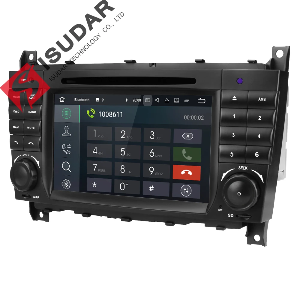 Isudar Штатная Автомагнитола навигация на Android 8.1 2 Din для Mercedes/Benz/Sprinter/W203/A180/Viano/Vito/W639/A