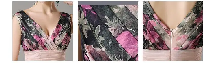Женское платье макси moda mujer длинное вечернее без рукавов с глубоким v образным