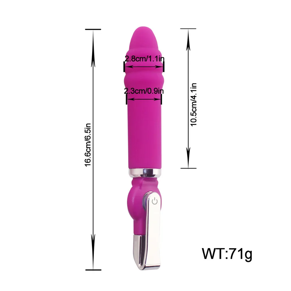 Фаллоимитатор вибратор с зарядкой от USB волшебная палочка секс игрушки для