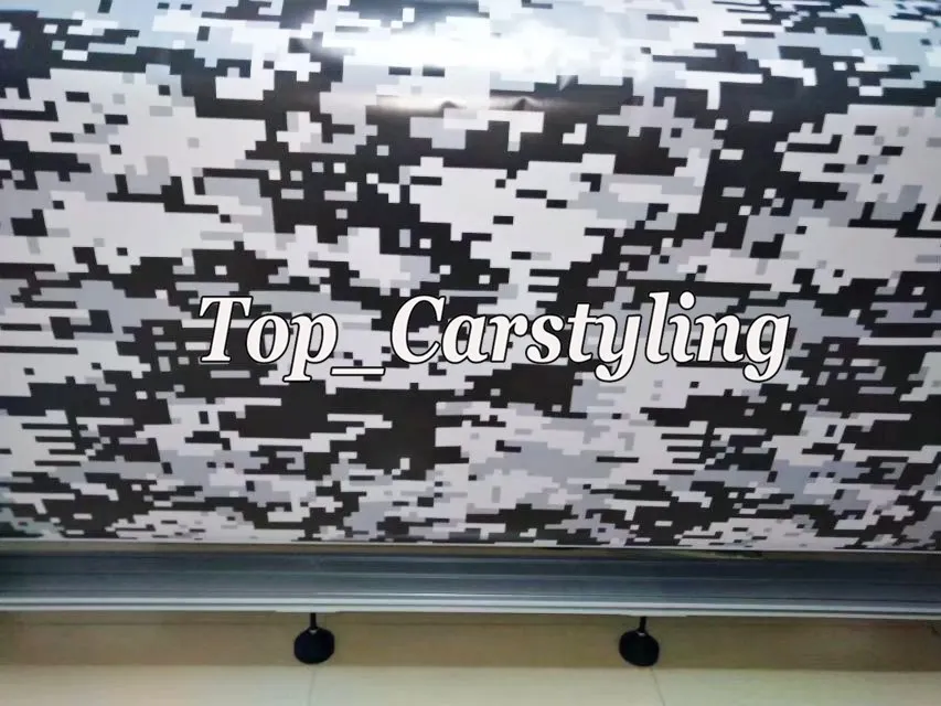 2017 белый черный серый окрашенный камуфляж винил для автомобиля цифровая