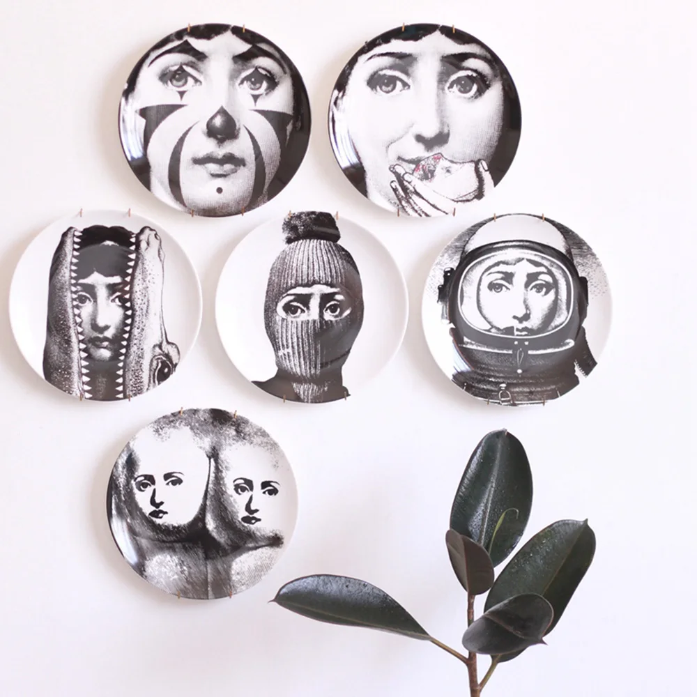 8 дюймов винтажные тарелки Fornasetti скандинавские домашние студийные гостиничные