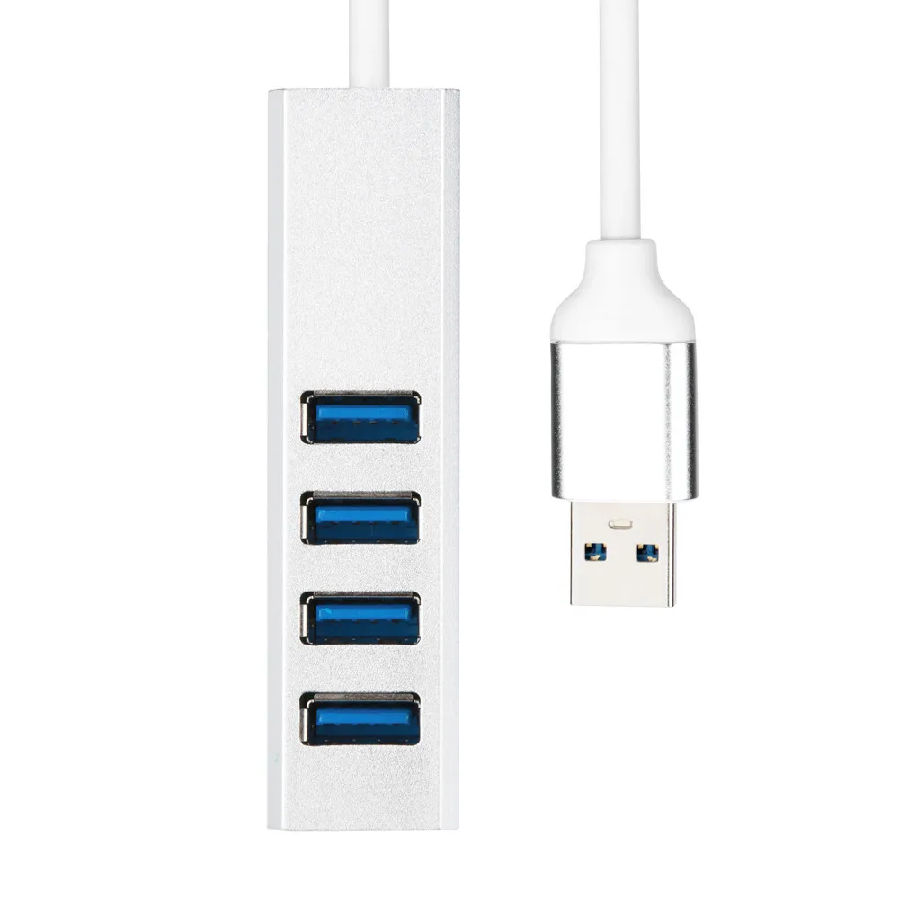 Лидер продаж 2020 30 см USB 3 0 4 портовый разветвитель алюминиевый высокоскоростной