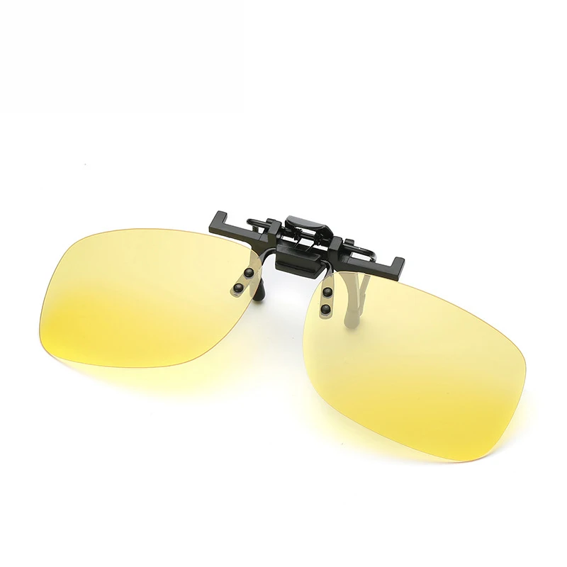 Night Vision Yellow Поляризационные винтажные солнцезащитные очки на застежке для мужчин и женщин для ночного видения, желтые линзы для близорукости, очки для вождения, солнцезащитные очки - Цвет оправы: Night Vision Yellow