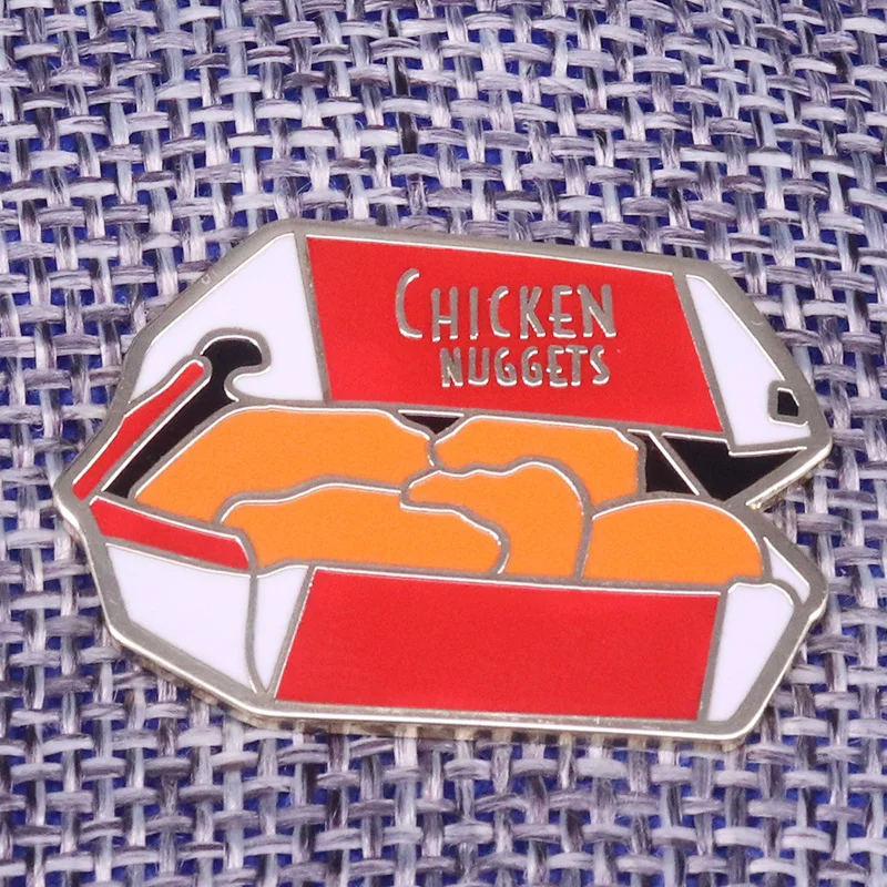 Смешной подарок для курицы самородок влюбленных Pin еда подарок