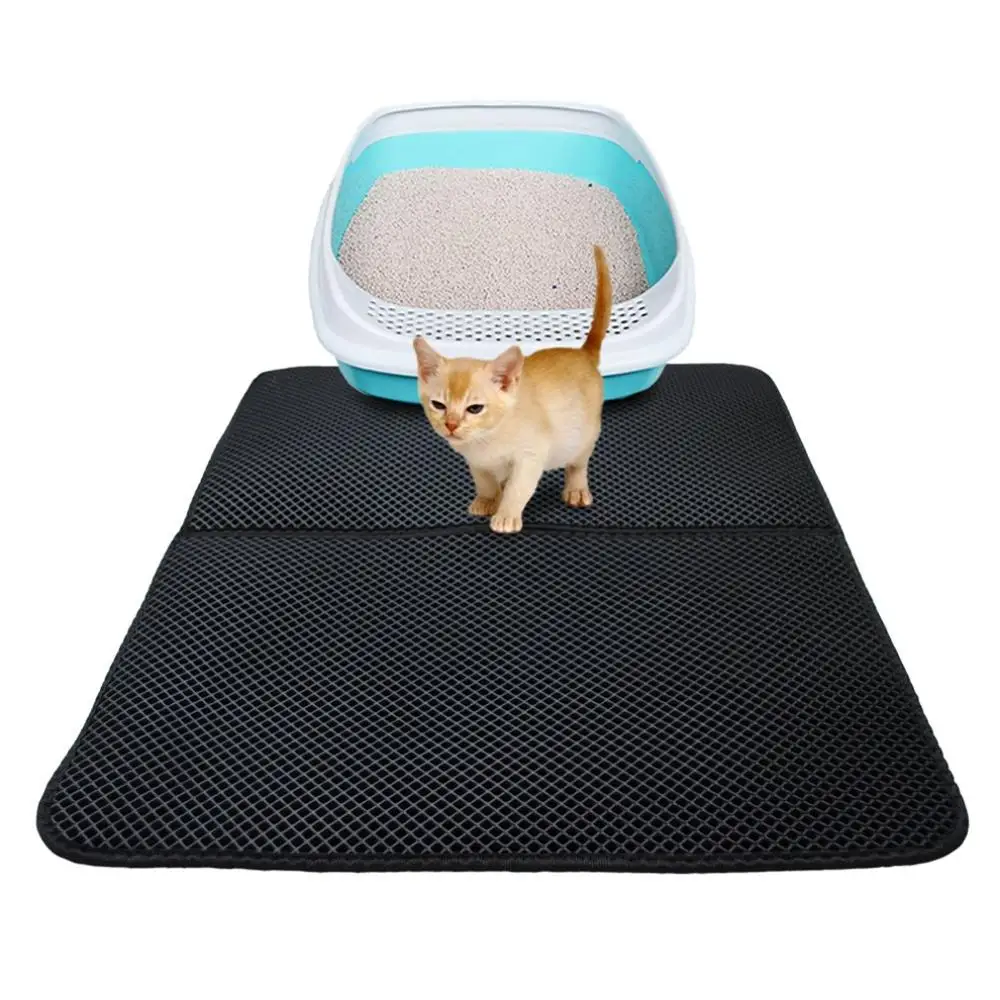 Washable EVA Cat Litter Mat Black Foldable Waterproof Double-Layer Bed | Dog Dresses