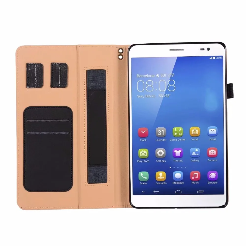 Бизнес кожаный чехол для huawei Mediapad M5 8 4 SHT W09 AL09 ручной флип Smart Case 4|Чехлы планшетов и