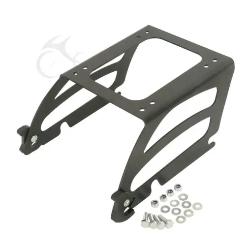 Solo Pack Rack For Harley Tour Pak Softail Deluxe Fat Boy Classic Custom