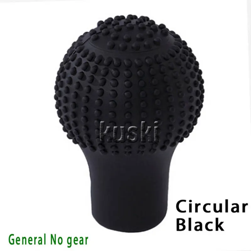 shift-cir-black Atreus силиконовые Нескользящие автомобиль ручной тормоз передач ручка переключения крышка для Nissan qashqai Citroen c4 c5 c3 Chevrolet cruze aveo peugeot - Название цвета: shift-cir-black