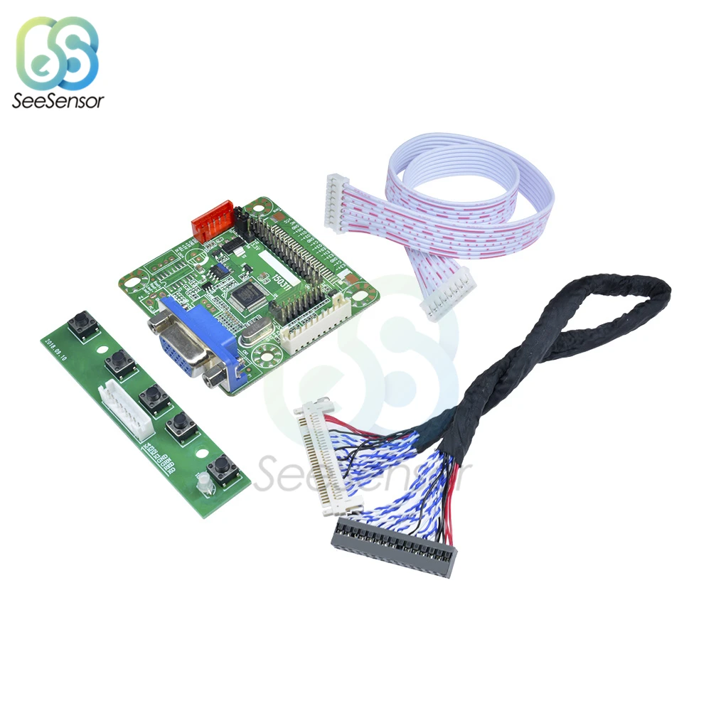 MT6820-B Универсальный ЖК-монитор драйвер платы контроллера LVDS кабель Плата расширения модуль для Arduino с проводом 5 в 1"-42"
