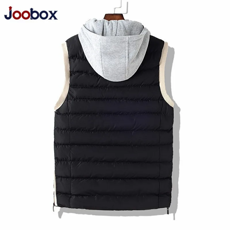 JOOBOX 2018 Новая повседневная мужская куртка без рукавов veste homme Зимняя Толстая