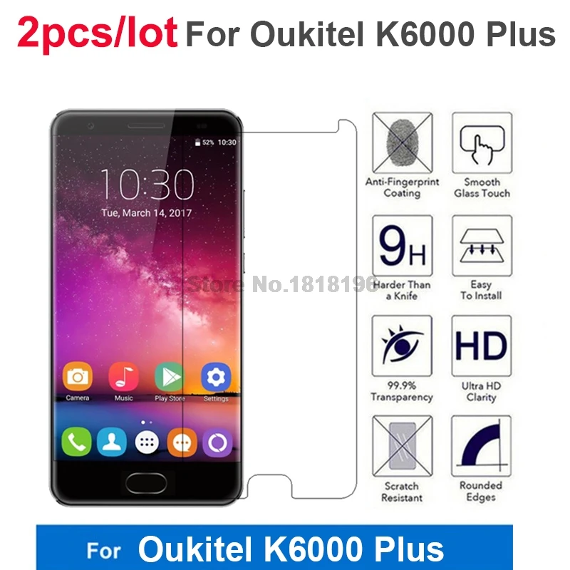 2 шт 9 H Премиум для Oukitel K6000Plus закаленное стекло для Oukitel K6000 K 6000 Plus Защитная пленка для экрана телефона