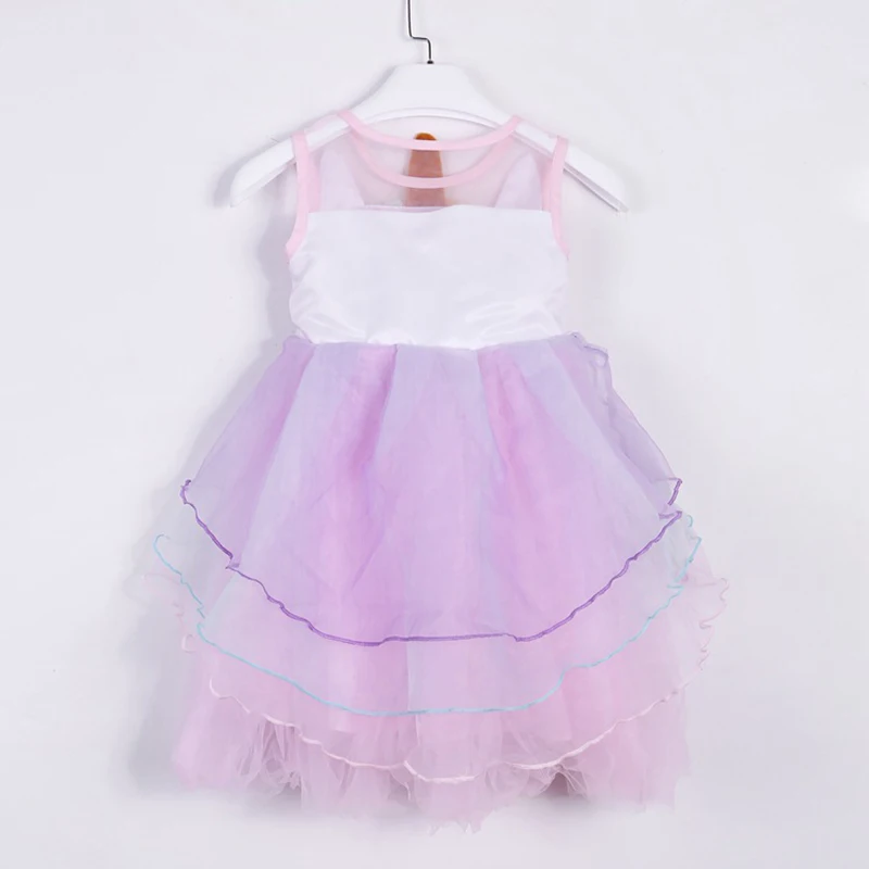 Colorful Children 2018 New Summer Unicorn Princess Dress Baby Girls Wedding Birthday Party Tutu Clothes | Детская одежда и обувь