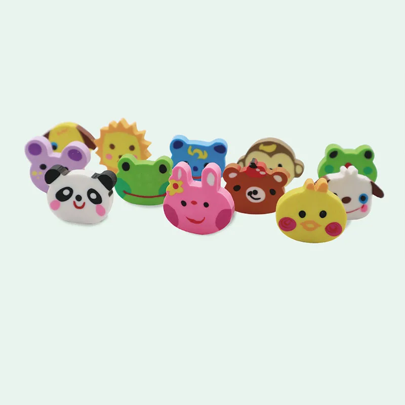 6 шт./компл. Kawaii панда дог Ластики для рисования и письма коррекции школьные офисные поставки студенческие канцелярские принадлежности