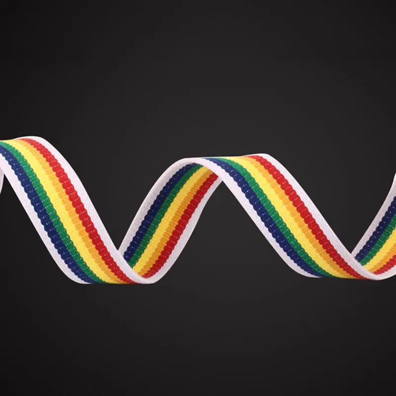 Мода унисекс радужная Обычная лямка мужской пояс Повседневный Холщовый сплав