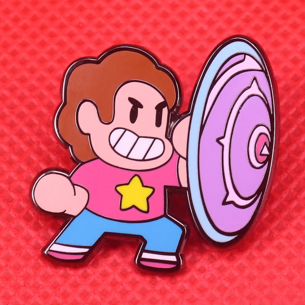 Эмалированная булавка Steven Universe милая мультяшная брошь щит значок приключения
