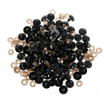 20mm 100 шт./пакет DIY игрушки куклы глаза черный Пластик защитные глаза куклы с шайбами 5 мм, 6 мм, 8 мм, 9 мм, 10 мм, 12 мм, 14 мм, 16 мм, 18 мм, 20 мм# A - Цвет: 20mm