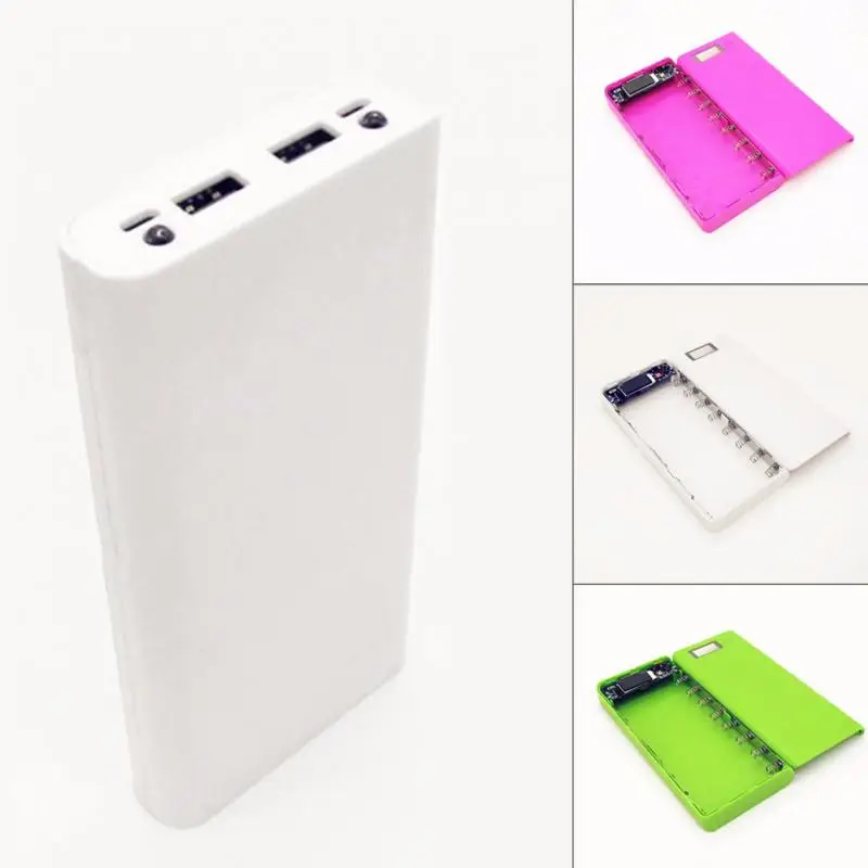 Противоскользящий коврик для телефона 17*8*2,2 см Высокое качество 5V Dual USB Автомобильное зарядное устройство 18650 Мощность банк Батарея коробка diyдля мобильного телефона и Зарядное устройство корпус чехол для iphone6 плюс S6