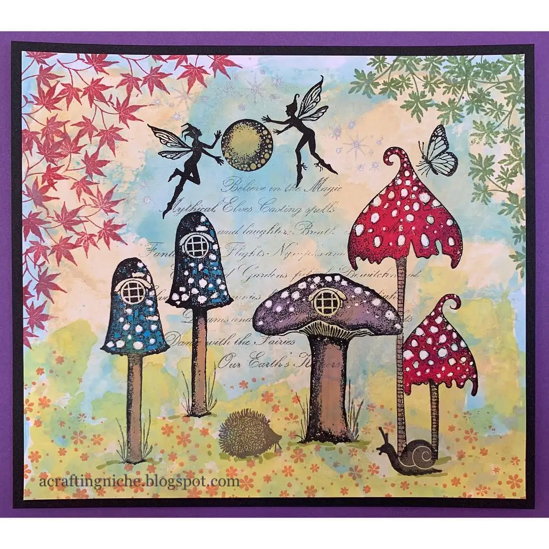 Феи шпатлевка toadstool прозрачный штамп для скрапбукинга силиконовый каучук сделай