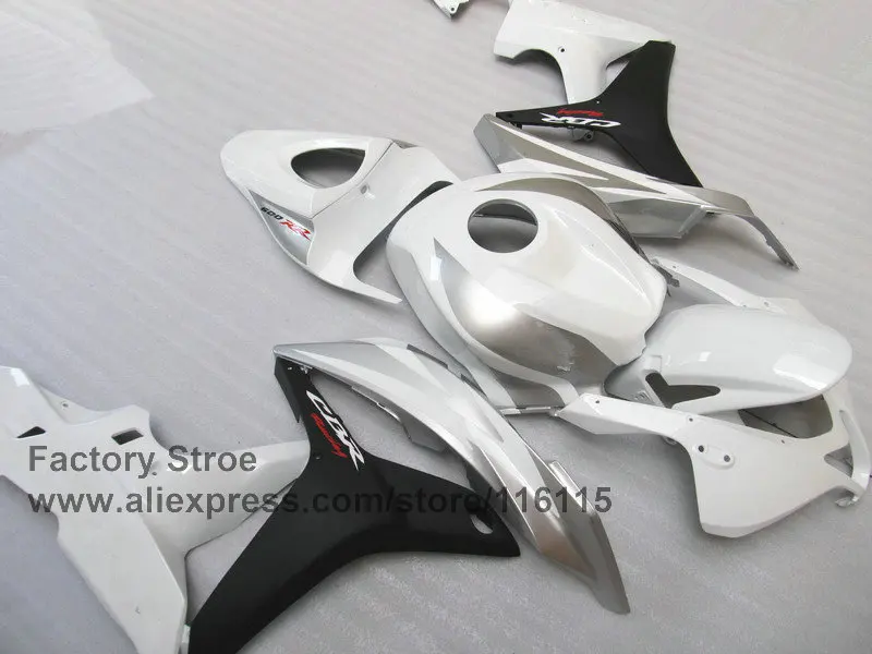 Hot Glossy white Injection moulding bodysets for HONDA CBR 600 RR fairings 2007 2008 custom fairing cbr600rr 07 08 | Автомобили и