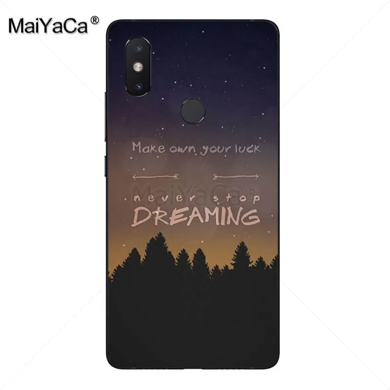 MaiYaCa Never Stop Dreaming Life милый чехол для телефона xiaomi mi 8se 6 note2 note3 redmi 5 plus note 4 5|Бамперы| |