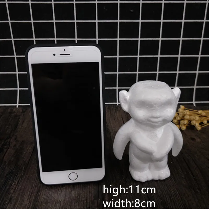 Huba 1pcs 1 шт. 15 см/20 см/35 см пена Роза медведь плесень DIY искусственный цветок розы Медведь пластик медведь розы собака удачи модель формы - Цвет: Huba 1pcs