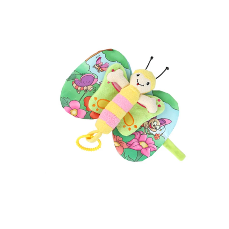 3D детская игрушка в форме бабочки мягкая подвесная для детской коляски раннее