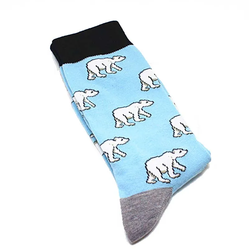 Прохладный Еда животного хип-хоп экипажа носки смешные Street Happy Socks Для мужчин Harajuku