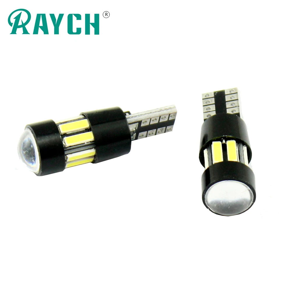 2 шт. T10 7020 10SMD светодиодный автомобильный сигнальный фонарь габаритный боковой