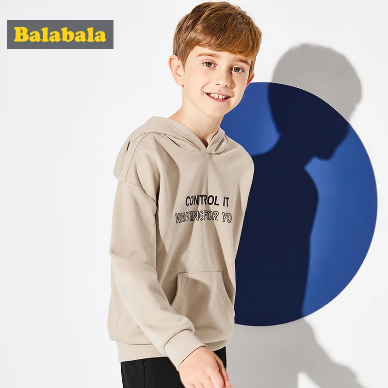 2018 Весна Balabala толстовки для мальчиков хлопковый пуловер детская одежда Кофты