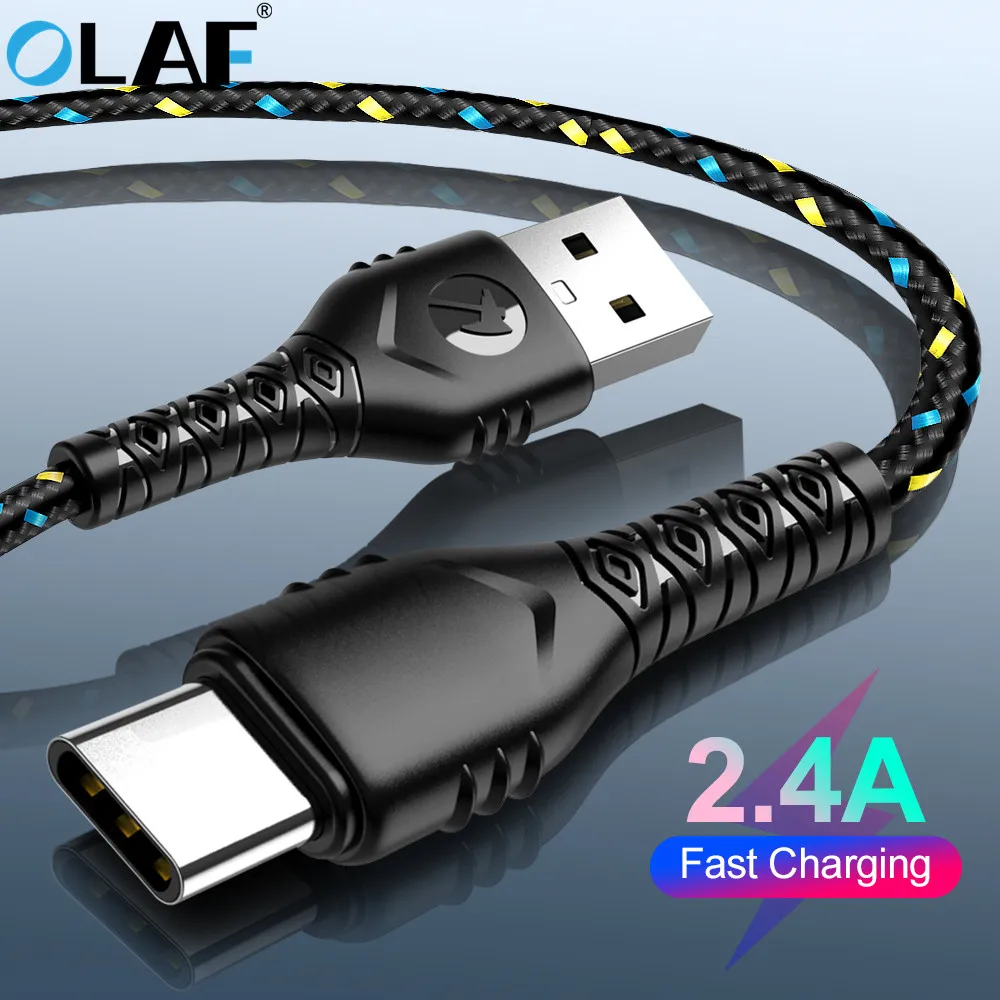 Кабель OLAF USB 3 0 Type C для быстрой зарядки A Xiaom Redmi Note 7 кабель Samsung S9 S10 Plus C|Кабели