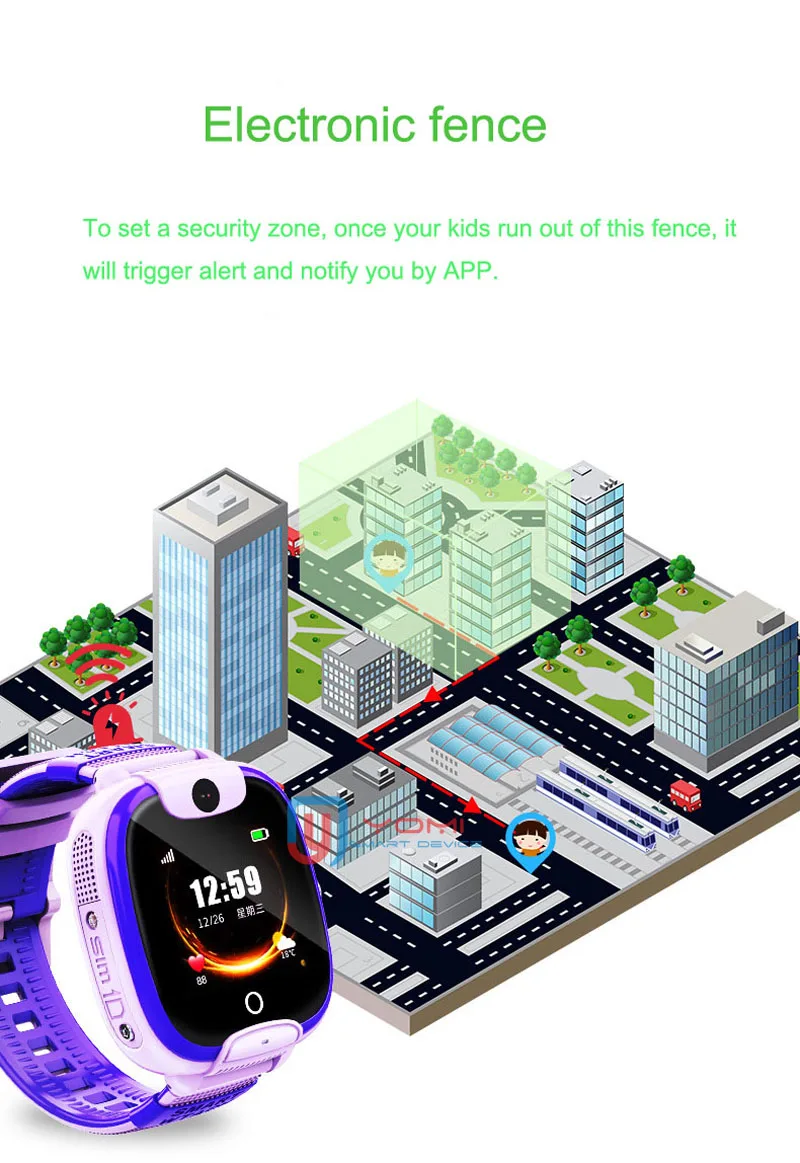 Умные часы для детей 2019 водонепроницаемые умные LBS трекер в режиме реального
