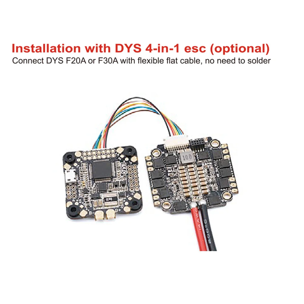 Обновление DYS F4 PRO V2 Контроллер полета 3-6 S 5 V 9 3 BEC с OSD 30 5x30 5mm монтажное отверстие