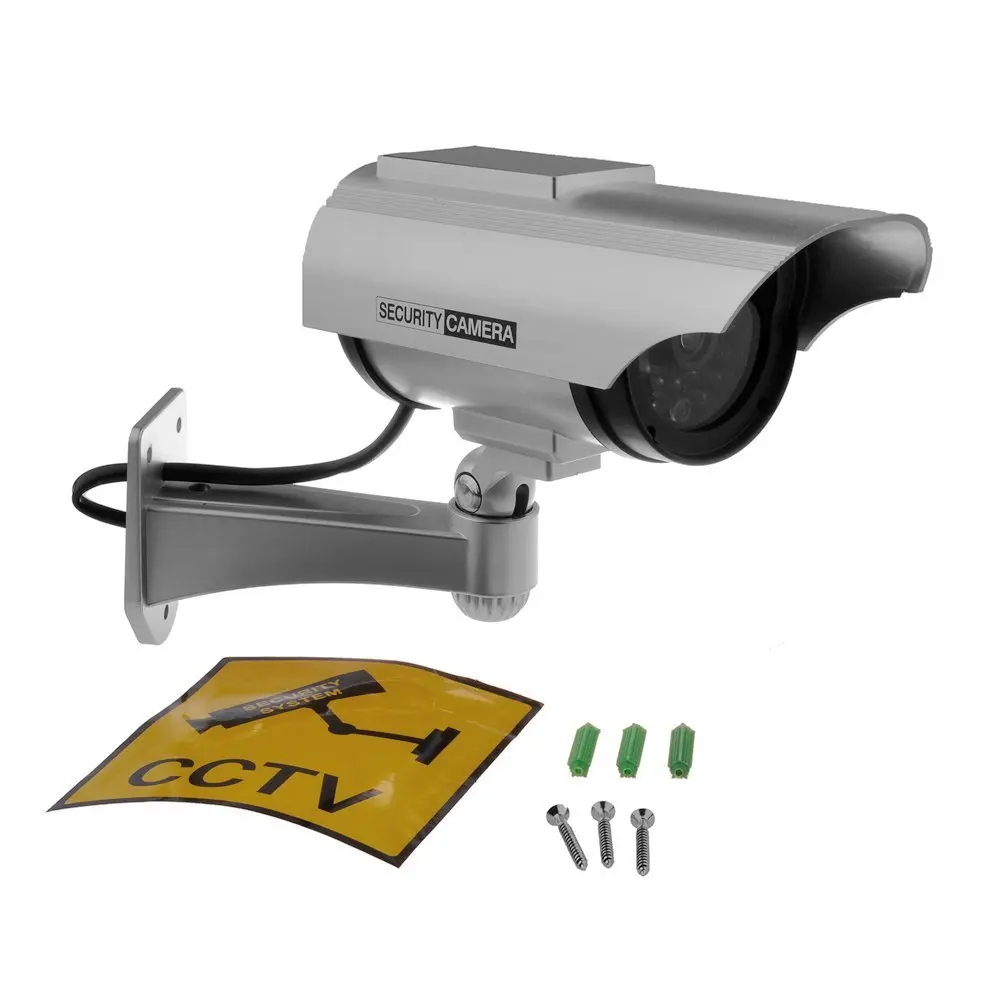 Поддельная камера с питанием от солнечной батареи и мигающим миганием