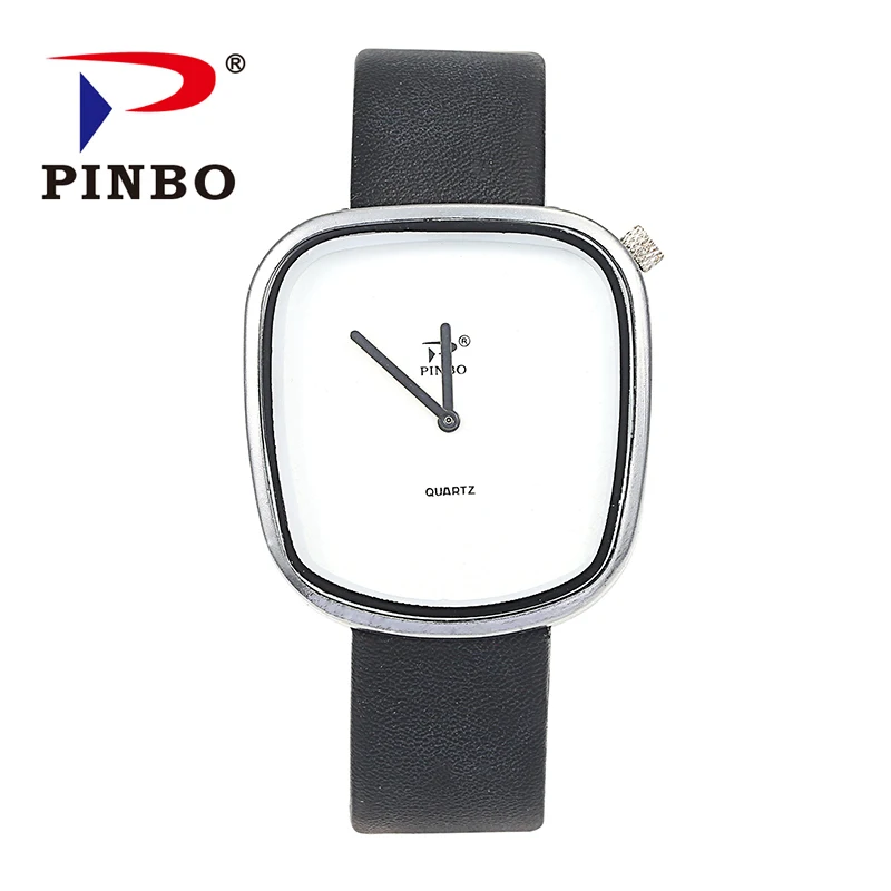New Luxury Brand Rectangle Casual Quartz Watch Men Business Leather Strap Watches Relogio Masculino Military 2-pin Wrist | Наручные часы
