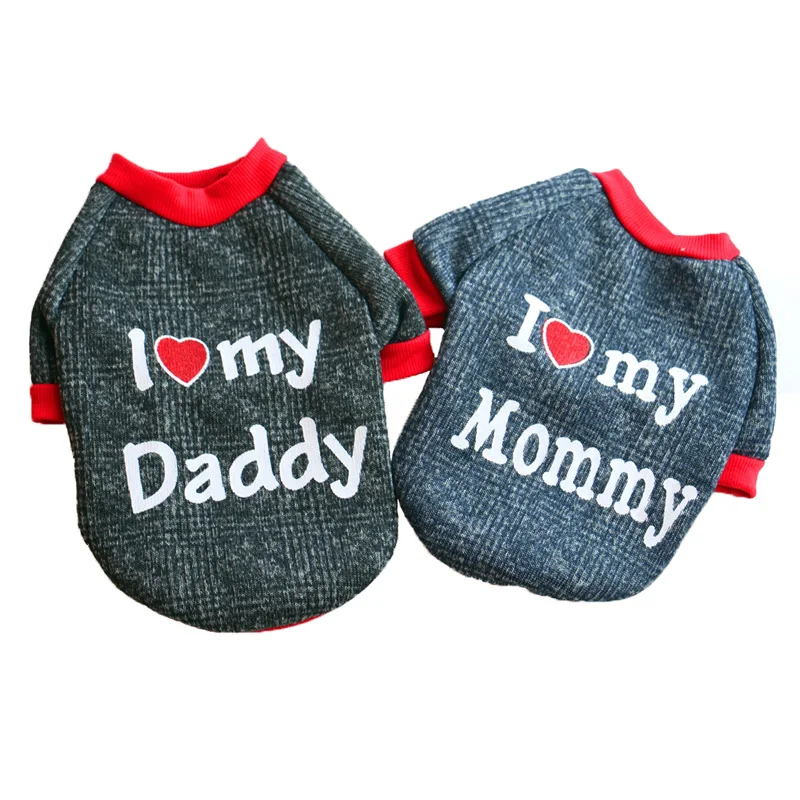 Бесплатная доставка 6 цветов Зимний теплый осенний Одежда для собак маленьких I