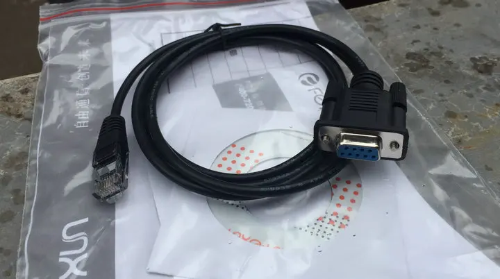 

Переходник RJ45 на DB9, 1,5 м, DB9 на RJ45