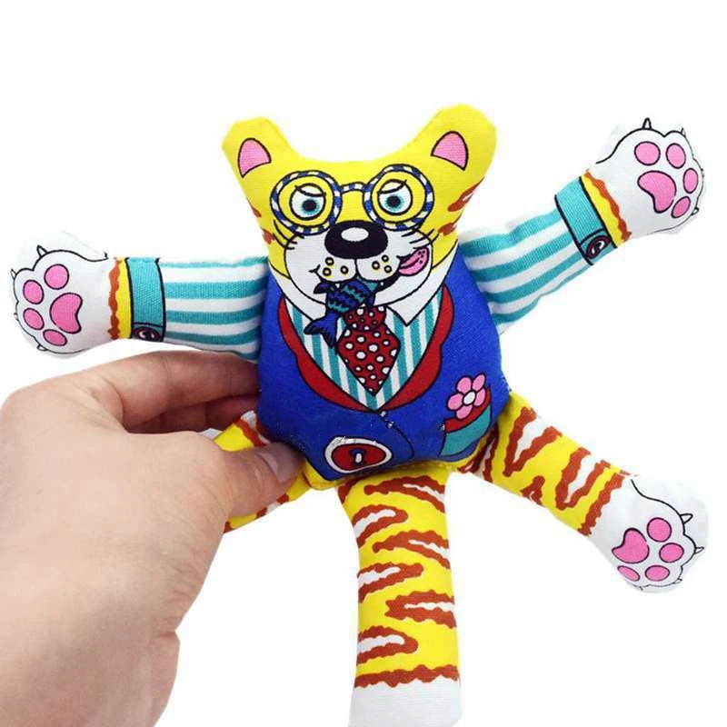 Кошка Жевательная дрессировка домашних животных игрушка собака пение плюшевые