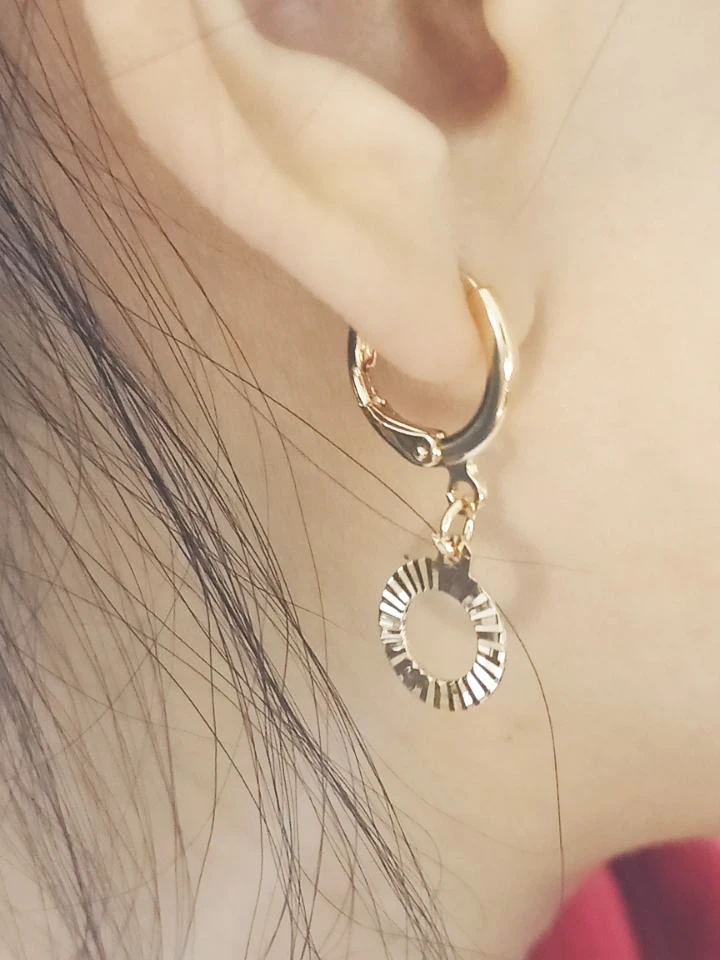 New Earrings Fashion Personality Circle Rivets Best Selling Simple Popular Gold Geometric Wild Jewelry Wholesale | Украшения и