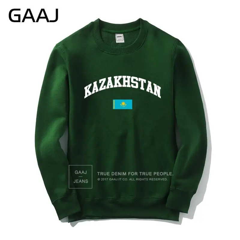 Dark Green GAAJ Kazakhstan Flag Мужская и Женская толстовка куртка Мужская s Мужская Новинка пальто повседневный модный принт Homme спортивный костюм# MIG6F - Цвет: Dark Green
