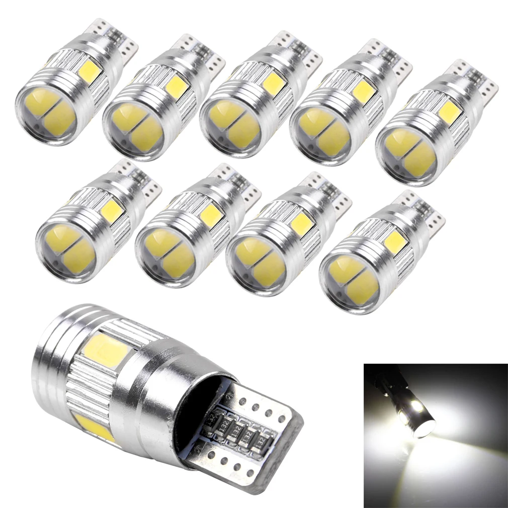 10 шт. автомобильные светодиодсветодиодный лампы T10 501 194 W5W 5630 SMD | Автомобили и
