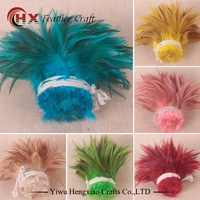natural pheasant chicken 100pcs 25 colors beautiful rooster feather 13 15cm5 6inch diy plume craft decoration