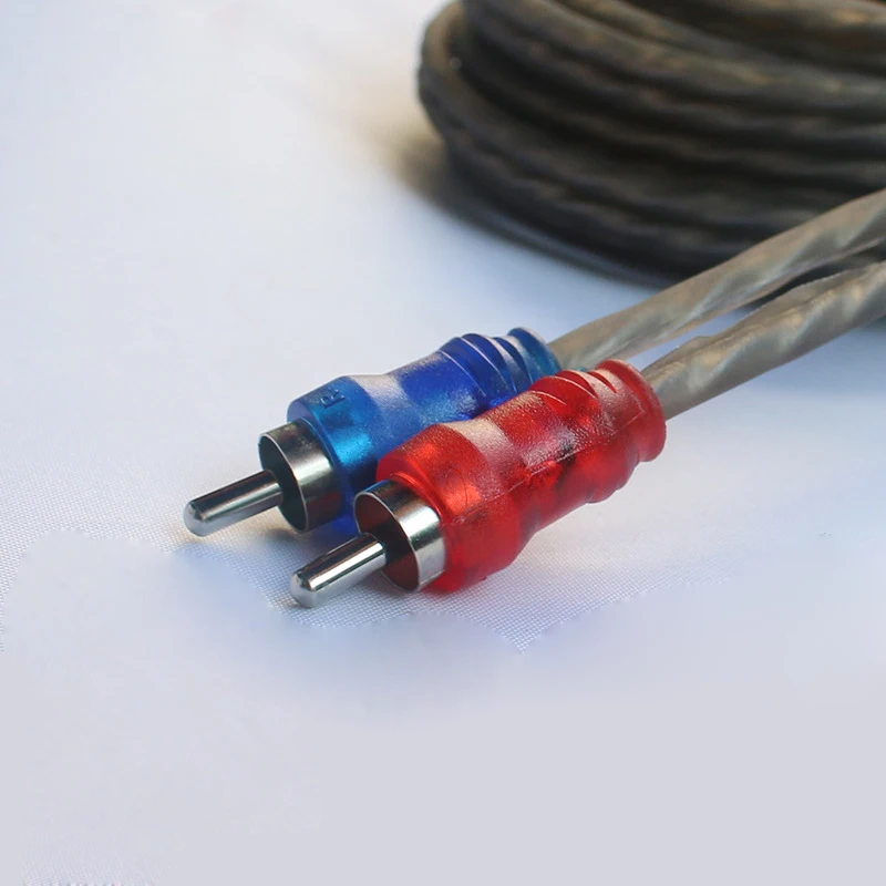 2 RCA 5 м стерео аудио провода системы расширение между мужчинами кабель чистая медь аудио сигнала линии